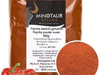 Minotaur Spices | Pimentón Dulce molido, Polvo de pimentón Suave | 2 x 500g (1 kg)