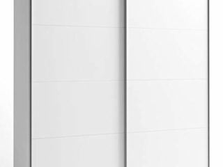 Miroytengo Armario Gran Savona 2 Puertas correderas Color Blanco habitación Dormitorio Matrimonio 216x202x56 cm…
