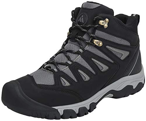 Mishansha Zapatillas Senderismo Hombre Trail Mount Botas Montaña Impermeables Zapatos Trekking Escalada Deportes de Exterior,Negro 38 EU