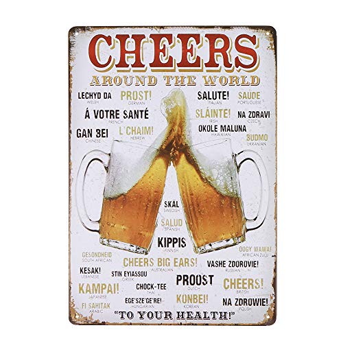 Mitening Lata Metal Vintage de la Pared Muestra Placa Cartel Terapia de Grupo Practica aquí para Cafetería Bar Cerveza Decoración, 20 x 30 cm