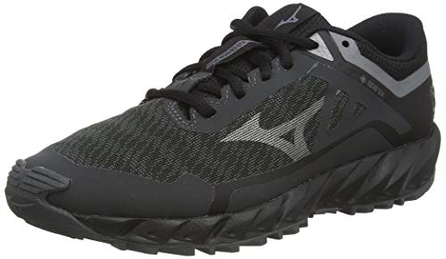 Mizuno Wave Ibuki 3 GTX, Trail Running Shoe Mujer, Negro (Dshadow/Mettalicgray/Blk), 37 EU