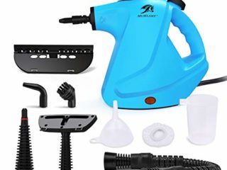 MLMLANT 450ML Limpiador Vapor,Vaporeta Máquinas,Desinfeccion PortáTil,Limpieza Tapiceria Hogar Manualidades,Para Quitar Manchas,Sofas,Control de Errores Cama,Asientos Coche,Limpiadora,Presion a Manual