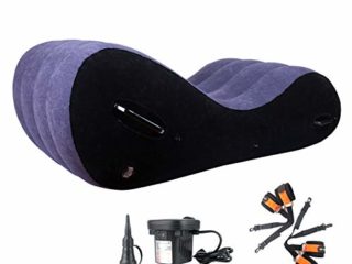 MMGGG Sofá Inflable, reclinable, Presidente del Durmiente con Bomba de Aire eléctrica, Esposas, esclavitud Muebles Parejas Purple