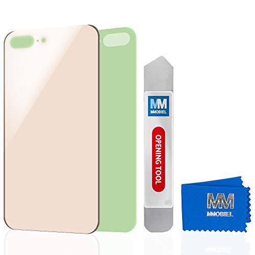MMOBIEL Cubierta de batería para Parte Trasera (Incluye Vidrio) de iPhone 8 Plus 5.5 Pulgada (Oro) Parte de reemplazo Incluye Adhesivo pre-Instalado