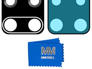MMOBIEL Vidrio para Lente Cámara Trasera Compatible con Xiaomi Redmi Note 9 / Note 9S - Cristal de la Objetivo Posterior Reemplazo - Incl. Pinzas y Limpiador