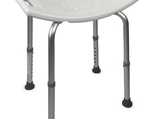 Mobiclinic, San Fermín, Silla o Taburete de baño, de Ducha, ortopédica, Aluminio, Altura Regulable, Respaldo, reposabrazos, conteras Antideslizantes