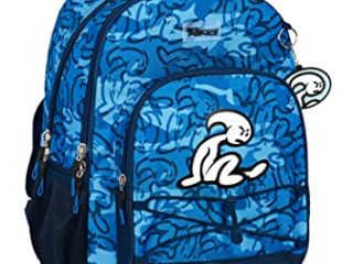 Mochila Safta Escolar con Carro Incluido y Espalda Acolchada de El Niño Blue Bay, 330x220x450 mm