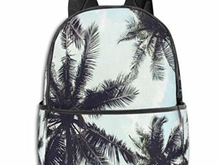 Mochilas Escolares Bolsa Daypack Mochila Tipo Casual para Niños Niñas para Portátiles Netbooks Ramas De Los árboles Palmas De Coco