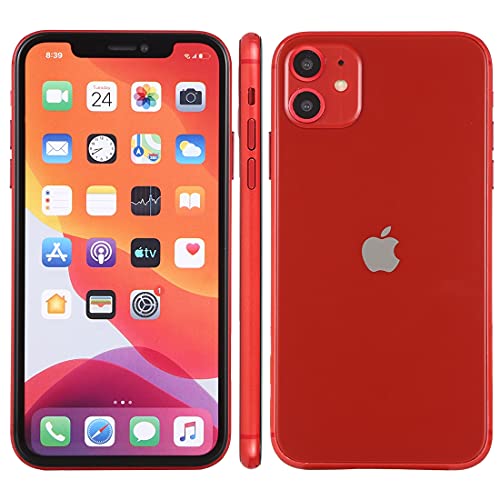 Modelo falso de teléfono falso, pantalla falsa, juguete de teléfono de réplica, compatible con iPhone (Red iPhone 11)