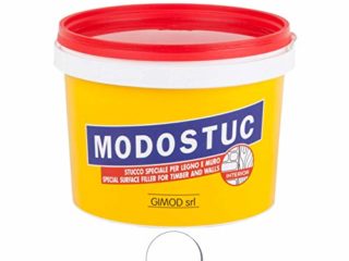 MODOSTUC Masilla Profesional Para Madera Y Pared, Secado Rápido Y Adhesión Perfecta, Blanco, 1000 Gramos
