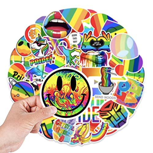 MOGADEE® 100 pegatinas de arcoíris LGBT, tatuajes temporales del orgullo gay gay gay, pegatinas del orgullo gay, pegatinas para fiestas, desfiles, carnaval