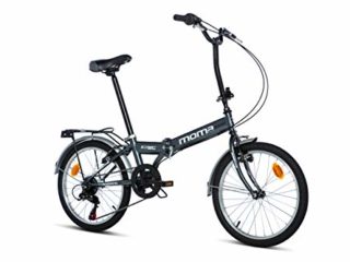 Moma Bikes Bicicleta Plegable Urbana STREET, SHIMANO 6V, Color Gris, Tamaño Unic Size
