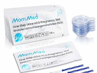 MOMMED Test de Embarazo (HCG55), test embarazo ultrasensibles de 55 piezas con 55 tazas de recolección de orina adicionales; más del 99% de precisión Tiras de prueba de embarazo temprana