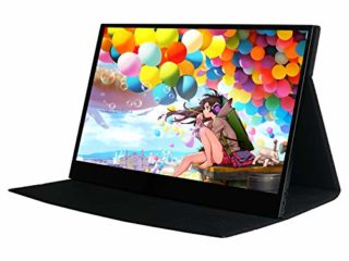 Monitor táctil portátil WIMAXIT USB C, 15.6 pulgadas Full HD 1080p / 60Hz HDMI Type-C Gaming Monitor con cubierta mejorada, Altavoces incorporados Montaje VESA para computadora portátil Gaming Working