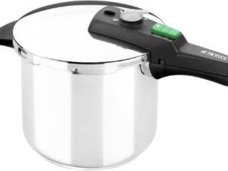 Monix Quick - Olla a Presión Rápida de 6 Litros, Tamaño 22 cm, Color Plateado (Braisogona_M560002)