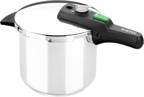 Monix Quick - Olla a Presión Rápida de 6 Litros, Tamaño 22 cm, Color Plateado (Braisogona_M560002)
