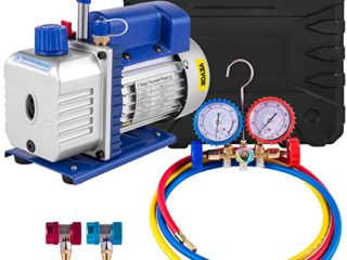 Mophorn Bomba de Vacío, 3-4 - 4.8CFM Sistemas de Refrigeración, Bomba de Vacío para Aire Acondicionado, 220V Aire Acondicionado Eléctrico para Coche (4CFM1)