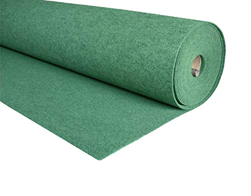 MOQUETA Verde, 280gr/m2, Venta por Metros, para Interior, Salón, Suelo [Ancho 200 cms]
