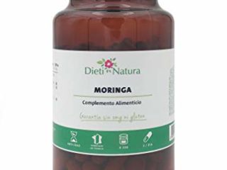 Moringa 200 cápsulas de Dieti Natura. Antioxidante y fortificante [Fabricado en Francia][Garantía Sin OGM ni Gluten] (Un bote de 200 cápsulas)