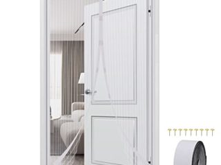 Mosquitera Puerta Magnetica 100 x 210 cm Sin Taladrar Mosquitera Puertas Puerta de Malla Magnética para Puerta de Balcón Sala de Estar Puerta de Patio(Blanco)