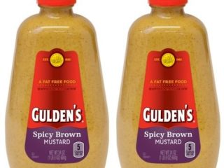 Mostaza marrón picante, 24 onzas, paquete de 2 perfecto para esparcir en sándwiches
