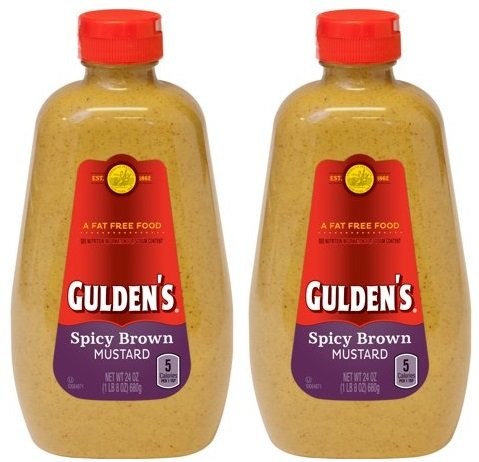 Mostaza marrón picante, 24 onzas, paquete de 2 perfecto para esparcir en sándwiches