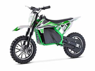 Moto Eléctrica Niños Desde 5 o 6 años | Minimoto Eléctrica Verde BIPOWER Speed Lion | Moto eléctrica 500W y 36V | También para Adultos < 60 kg