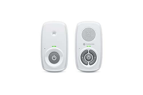 Motorola Baby Nursery AM21/MBP21 - Vigilabebés Audio - Vigilabebés digital con tecnología DECT para la vigilancia de audio - Alcance de 300 metros - Micrófono de alta sensibilidad - Blanco