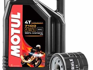 MOTUL Duo Servicio Cambio Aceite Motos 7100 4T 20W-50 Sintetico 4 litros + Filtro Aceite OC21 Harley Davidson