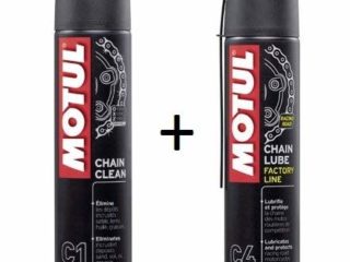 MOTUL Pack +ECONOMICO Spray Cadena C1 400ml Limpia C4 ENGRASE Special Carretera