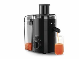 Moulinex Frutelia JU370810 - Licuadora 350 W, gran diámetro de apertura, diseño compacto, 2 velocidades, filtro de acero inoxidable, depósito de 950 ml, piezas extraíbles aptas para lavavajillas