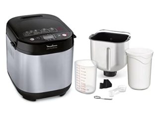 Moulinex Pain & Délices OW240E - Panificadora 1 kg, función yogur, pan sin gluten, pan casero, 20 programas automáticos, temporizador de 15 h, función mantenimiento de 1 h, libro de recetas incluido