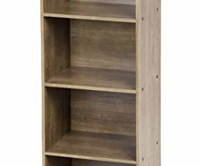 Movian, Mueble con balda / librería / baldas de almacenaje básicas / Balda de almacenaje / Unidad de almacenaje, Modular, Diseño, Oficina, Casa - Basic Storage Shelf - CX-4 - Marrón ceniza
