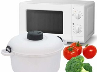 MovilCom® - Olla Vapor microondas | Cocina al Vapor | fácil, rápido y Saludable