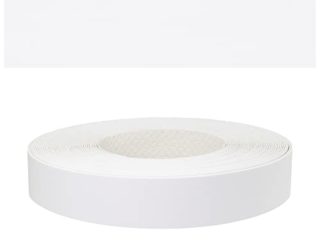 Mprofi MT® (20m rollo) Cantoneras Laminadas Melamina Para Rebordes-Cantoneras Adhesivas-Cantos Autoadhesivos Para Madera-Cinta Cantear-Cantos-Blanco Liso 22mm
