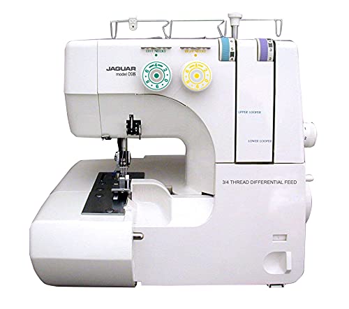Máquina de Coser Overlock Jaguar Starter (Entrante) 098: 3/4/ Hilo, con Alimentación / Transporte Diferencial