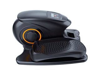 Máquina de rehabilitación eléctrica, ejercitador de pedales para, equipo de entrenamiento de rehabilitación para miembros superiores e inferiores del anciano Bicicleta hemipléjica automática,Negro