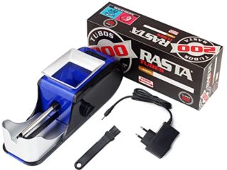 Máquina Eléctrica para Liar Cigarrillos, Inyector Electrónico de Tabaco, Fácil de hacer, Herramienta para Preparar y Laminar Habanos Tubos Incluidos (GRANDE)