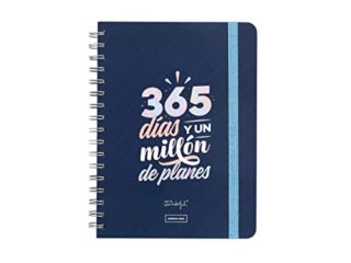 Mr. Wonderful Agenda clásica 2022 Semanal - 365 días y un millón de planes, Multicolor (WOA11306ES)