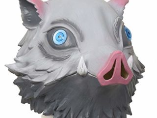 Máscara de Cabeza Cerdo Animal de Látex de Demon Slayer Anime para Halloween, Concierto y Navidad