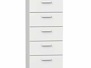 Muebles Pitarch Tibet Sinfonier, Aglomerado de partículas y melamina de Alta Densidad, Blanco, 110 x 40 x 40 cm