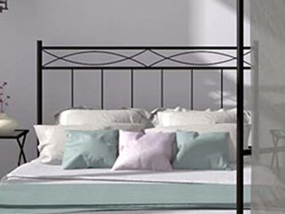 Mueblix CABECERO FORJA Nova - Negro, 135 cm