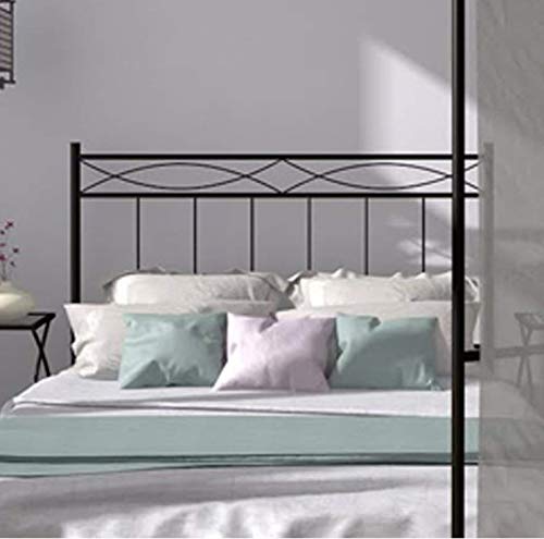 Mueblix CABECERO FORJA Nova - Negro, 135 cm