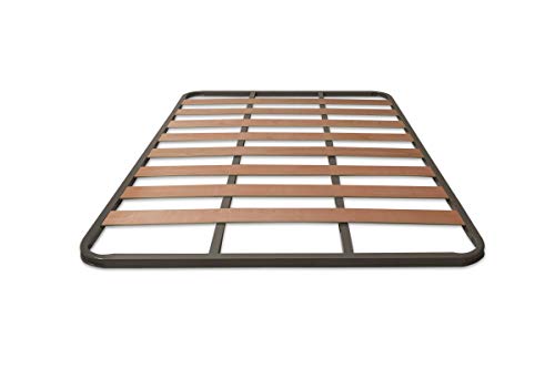MUEBLIX.COM | Somier Eco para Cama 150 x 190 cm | Somier Sin Patas | Láminas Madera de Chopo de 9 cm y Estructura de Tubos de Acero | Útil para Camas Nido o Camas Individuales