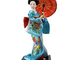 Muñecas japonesas Geisha Girl Geiko Kimono muñeca decoración del hogar Colección de arte, # 18
