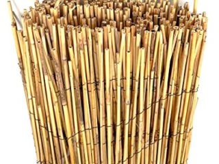 Mugar- Cañizos de ocultación Naturales de Varias Alturas, Longitudes y Materiales Distintos- Delimitación de terrazas, Jardines, Balcones y Zonas de Ocio. (Bambú Fino, 1x5 m)