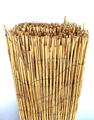 Mugar- Cañizos de ocultación Naturales de Varias Alturas, Longitudes y Materiales Distintos- Delimitación de terrazas, Jardines, Balcones y Zonas de Ocio. (Bambú Fino, 1x5 m)