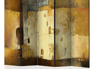murando Biombo con Tablero de Corcho 3D Optica 225x172 cm de mpresion Bilateral en el Lienzo de TNT Decoracion Foto Biombo de Madera con Imagen Impresa Home Office f-A-0518-z-c