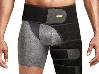 Muslera Soporte muslo, Soporte de Compresión para Cadera, Soporte para Ingle del Muslo, Manga de Compresión Muslo para Cuádriceps, Lesiones en las Articulaciones, Tensión Muscular Hombres Mujeres