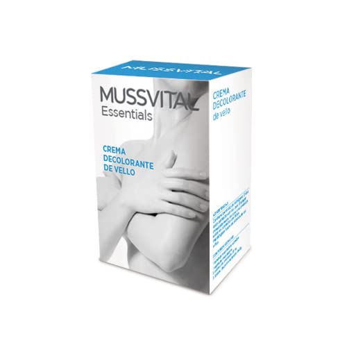 Mussvital, Crema Decolorante de Vello, Mezcla de Crema Decolorante con Polvos Decolorantes, Formato de Sobres Monodosis